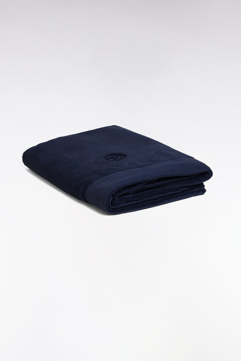 Serviette de bain en coton éponge marine - Image 2