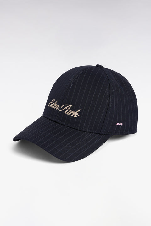 Casquette en coton à rayures italienne et broderie Eden Park - Image 1