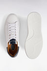 Baskets basses en cuir blanc