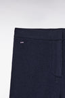Pantalon jogging en laine et cachemire marine coupe Relaxed