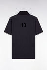 Polo manches courtes Nouvelle Zélande en piqué coton gris coupe ample