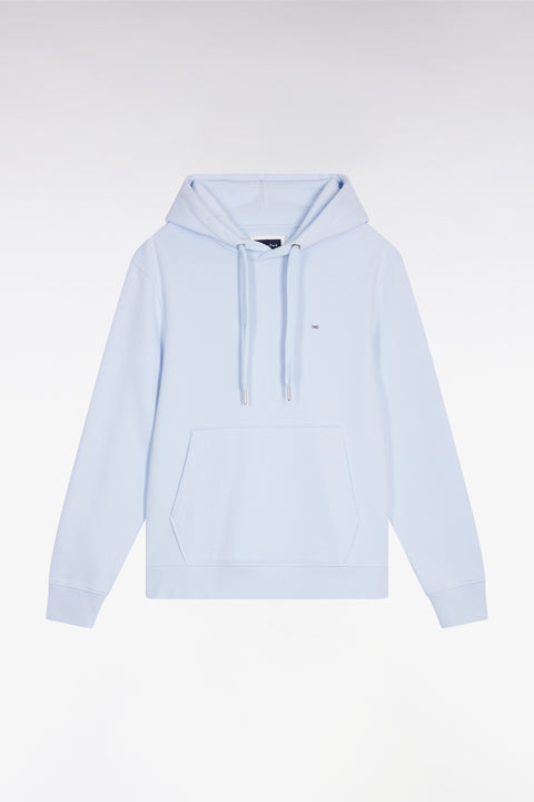 Sky cotton hooded sweatshirt, straight cut - Image 2