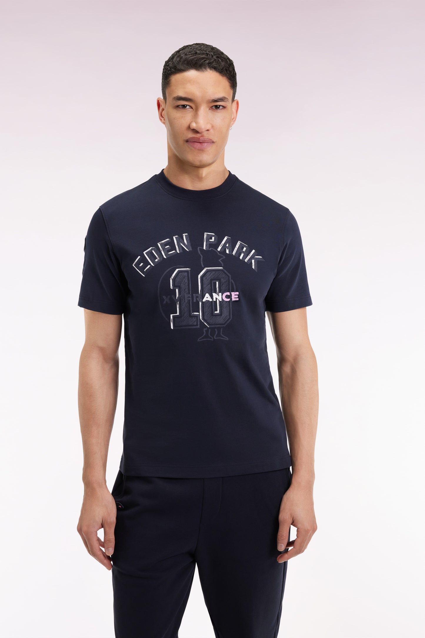 T-shirt à manches courtes marine XV de France