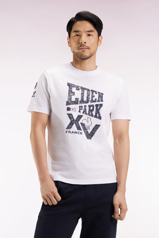 T-shirt à manches courtes blanc sérigraphie XV de France