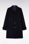 Manteau en laine mélangée marine