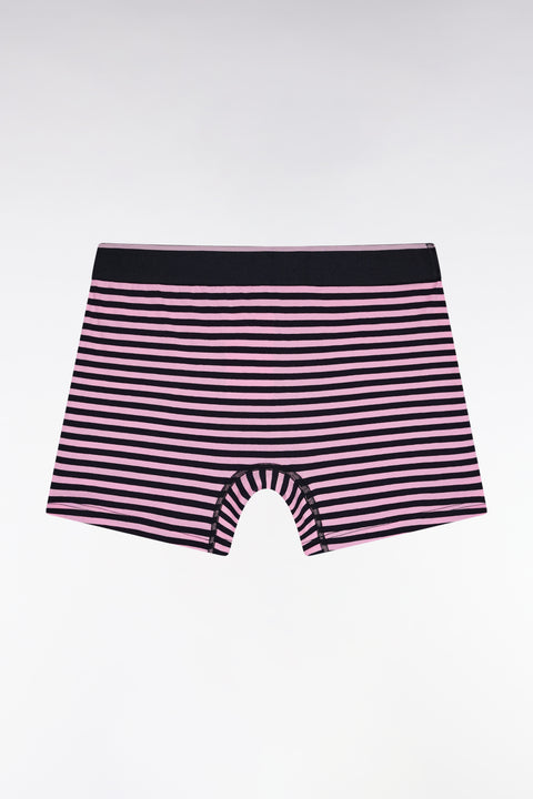 Boxer en jersey de coton rayé marine - Image 2