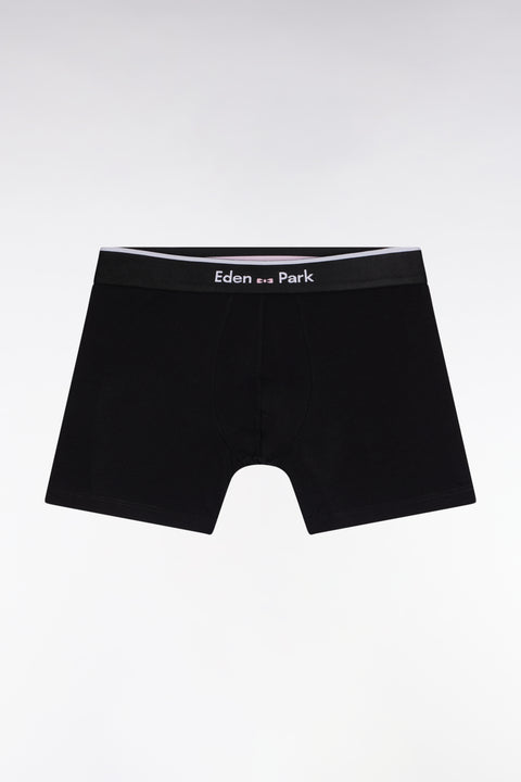 Lot de deux boxers en jersey de coton stretch à rayures blanches et marine - Image 3