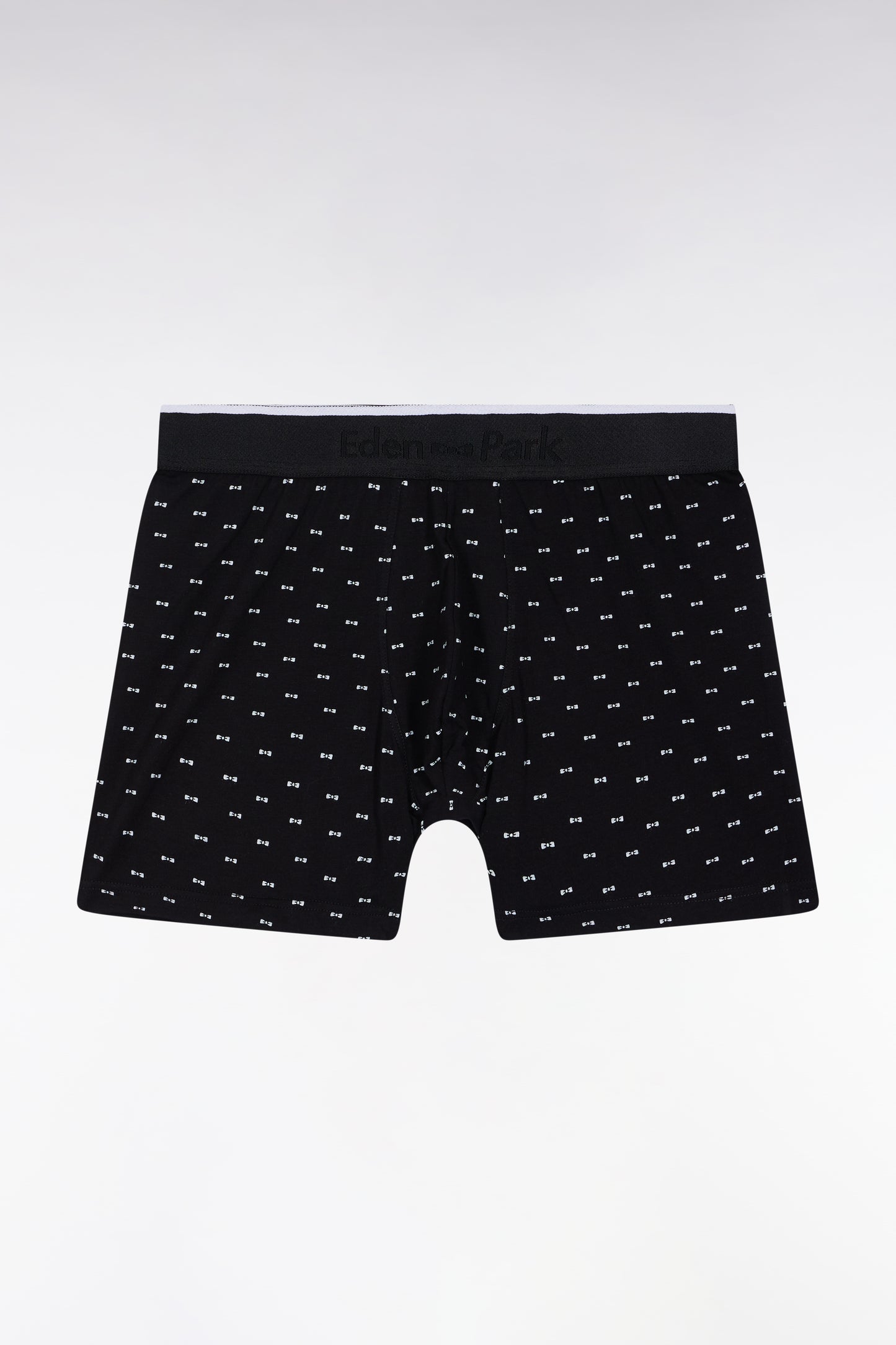 Boxer en jersey de coton micro-motifs nœuds papillon noir