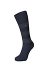 Paire de chaussettes rayées en coton mélangé marine