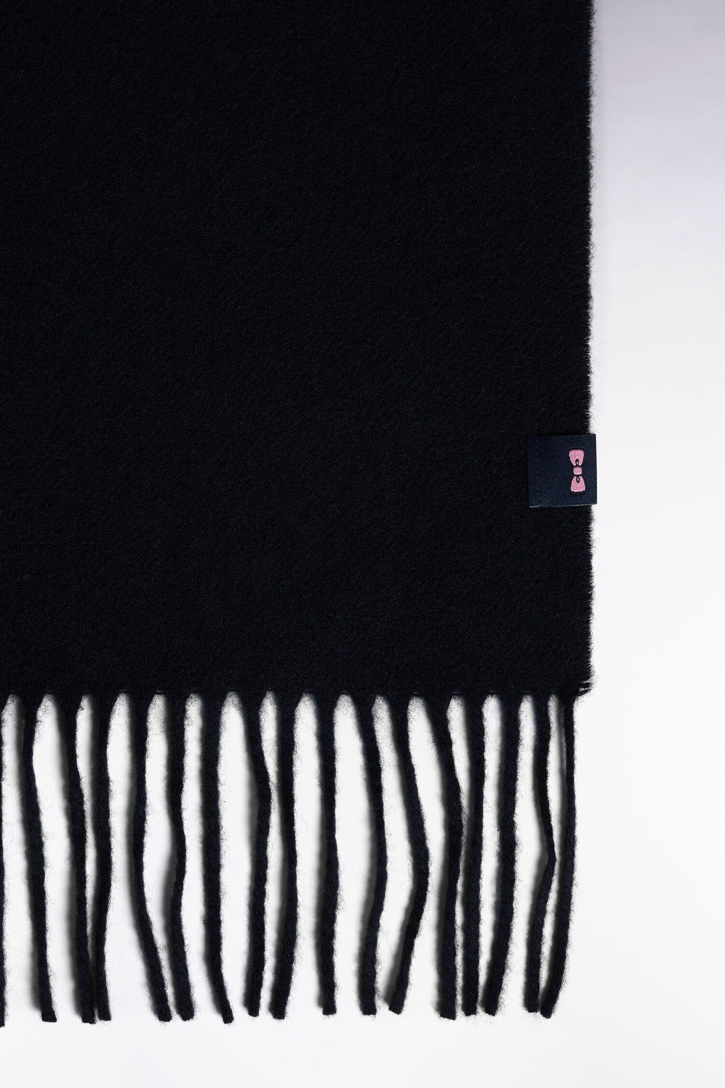 Écharpe en drap de laine marine