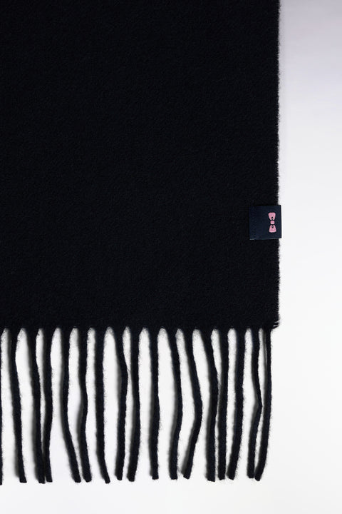 Écharpe en drap de laine marine - Image 2