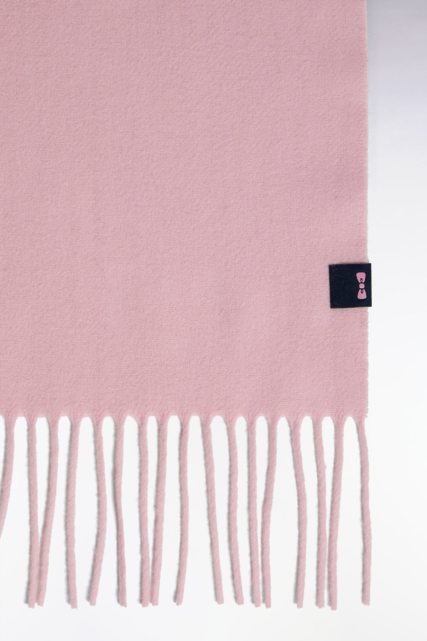 Écharpe en drap de laine rose