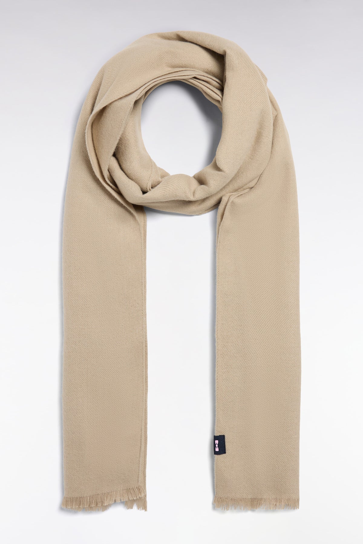 Light camel marl scarf