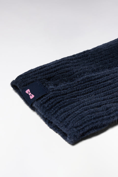 Navy wool gloves - Image 2