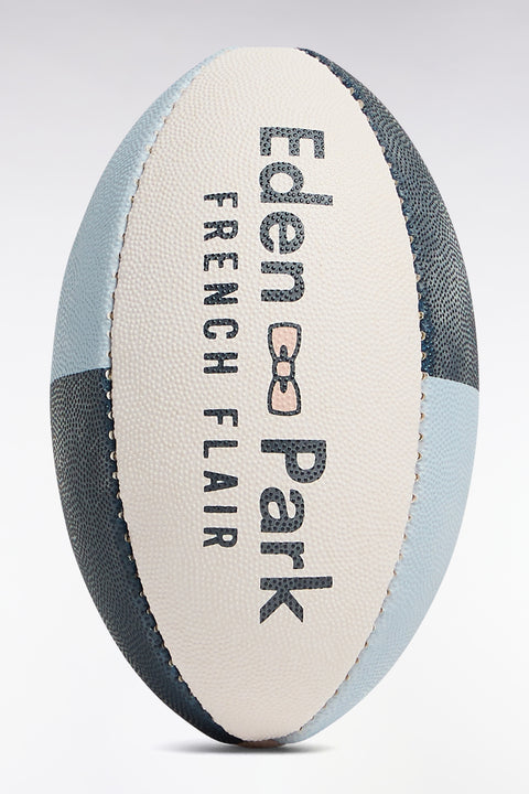 Petit ballon de rugby en caoutchouc marine - Image 1