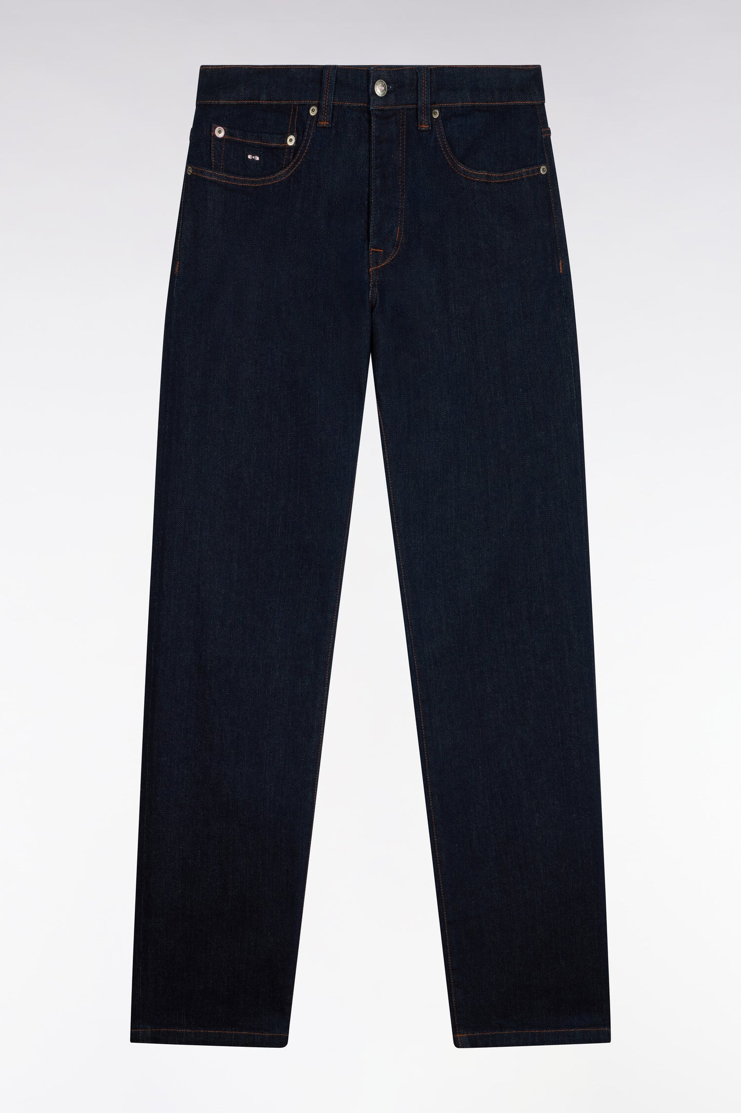 Jean en denim stretch bleu brut coupe regular