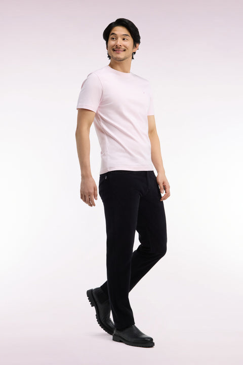 Pantalon 5 poches en velours côtelé noir coupe regular - Image 1