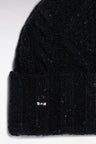 Gray cable knit hat