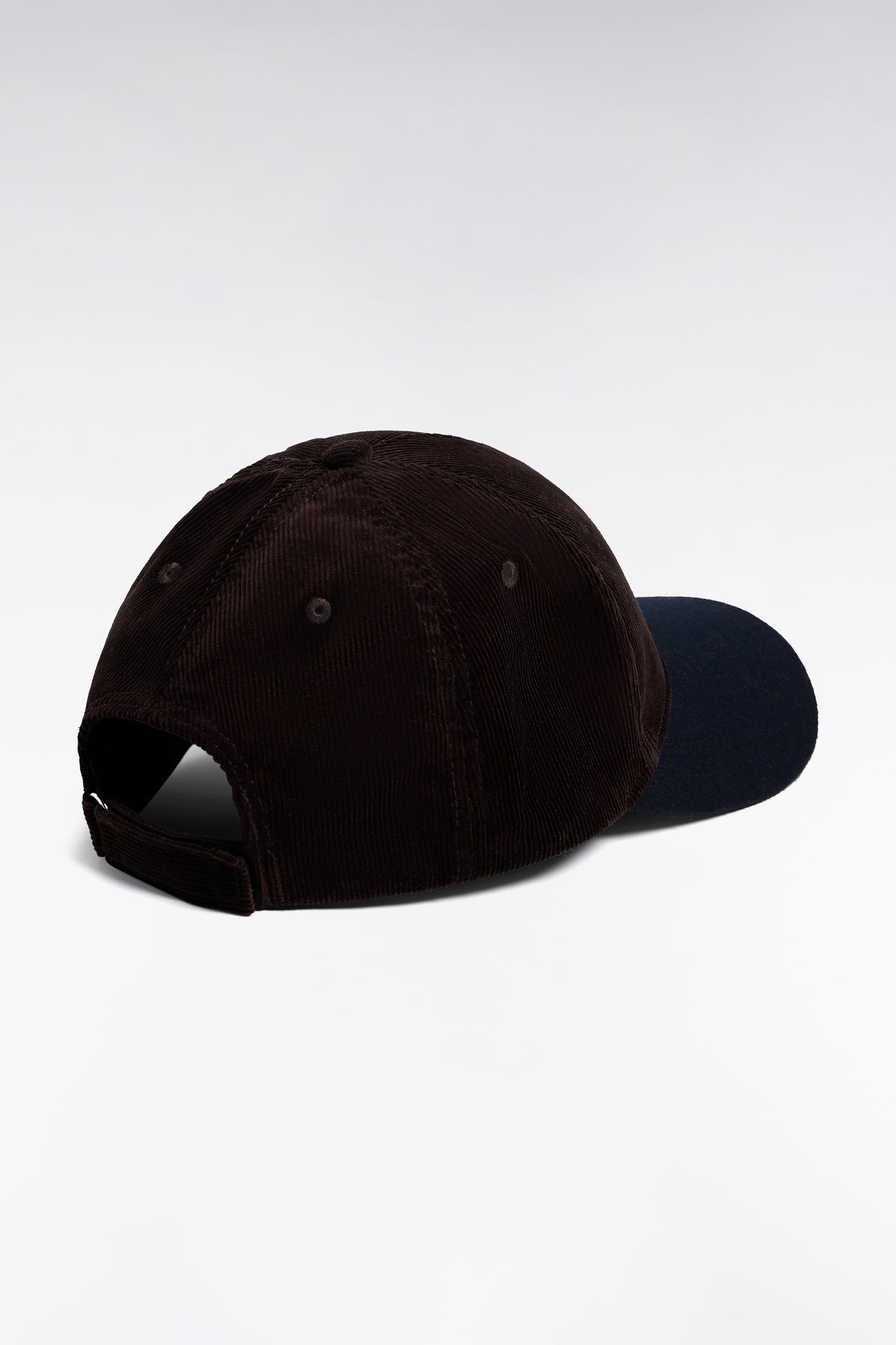 Casquette bimatière marron écusson Eden Park