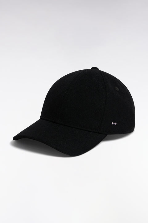 Casquette hiver unie noire - Image 1