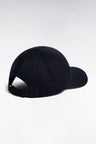 Casquette en twill de coton marine à broderie écusson