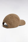 Brown herringbone woolen cloth cap