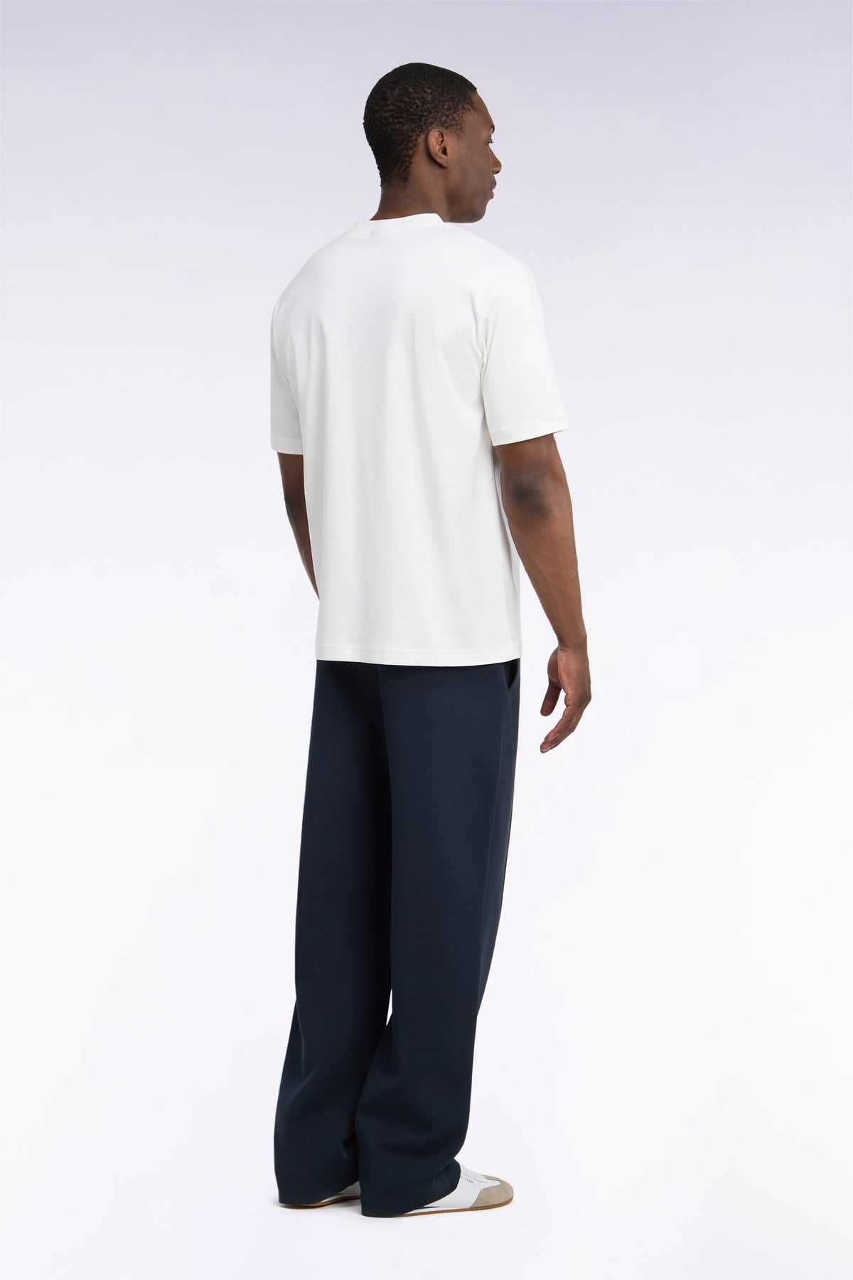 Jogging unisexe marine coupe loose