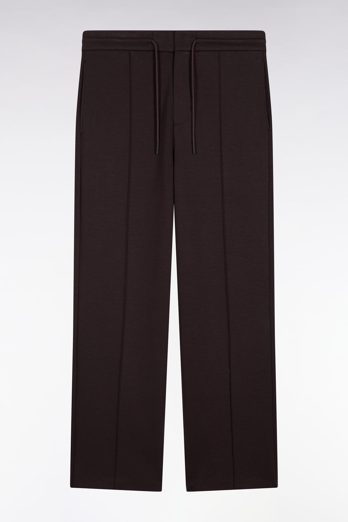 Loose fit brown unisex jogging pants
