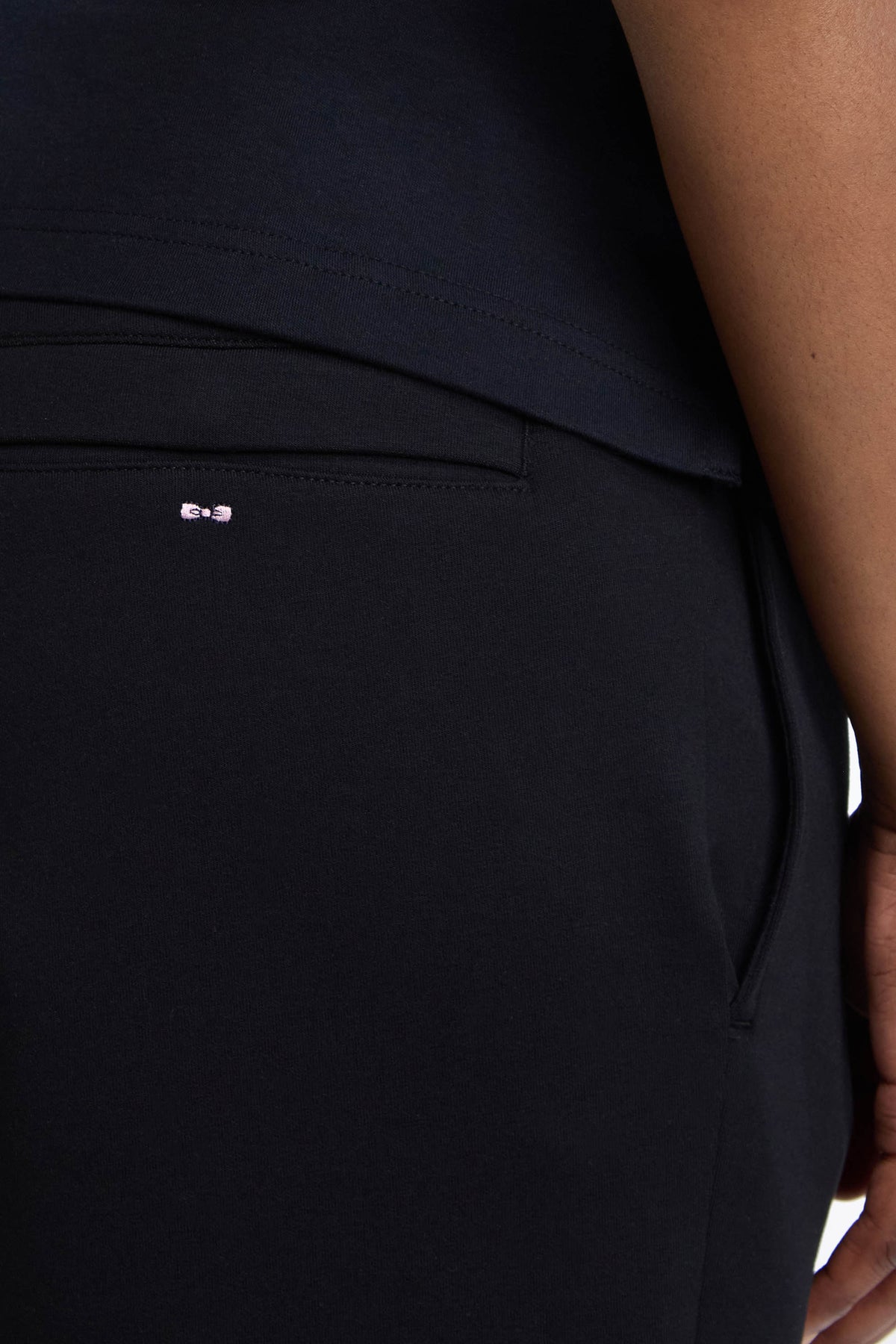 Loose fit black unisex jogging pants
