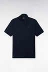 Polo unisexe manches courtes en coton interlock marine
