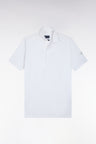 Polo golf manches courtes blanc coupe droite