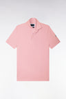 Polo golf manches courtes rose coupe droite