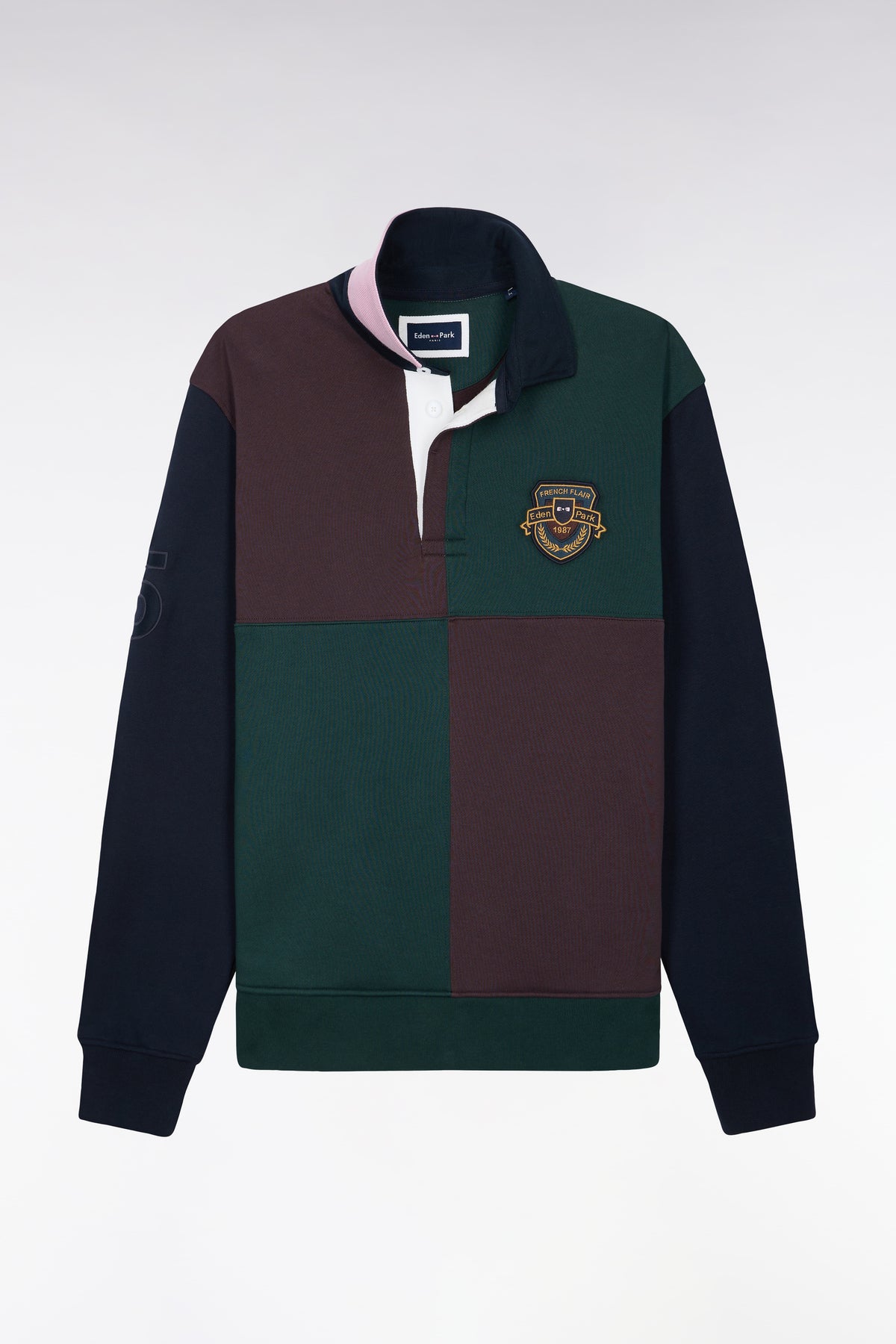 Straight cut ecru cotton shirt