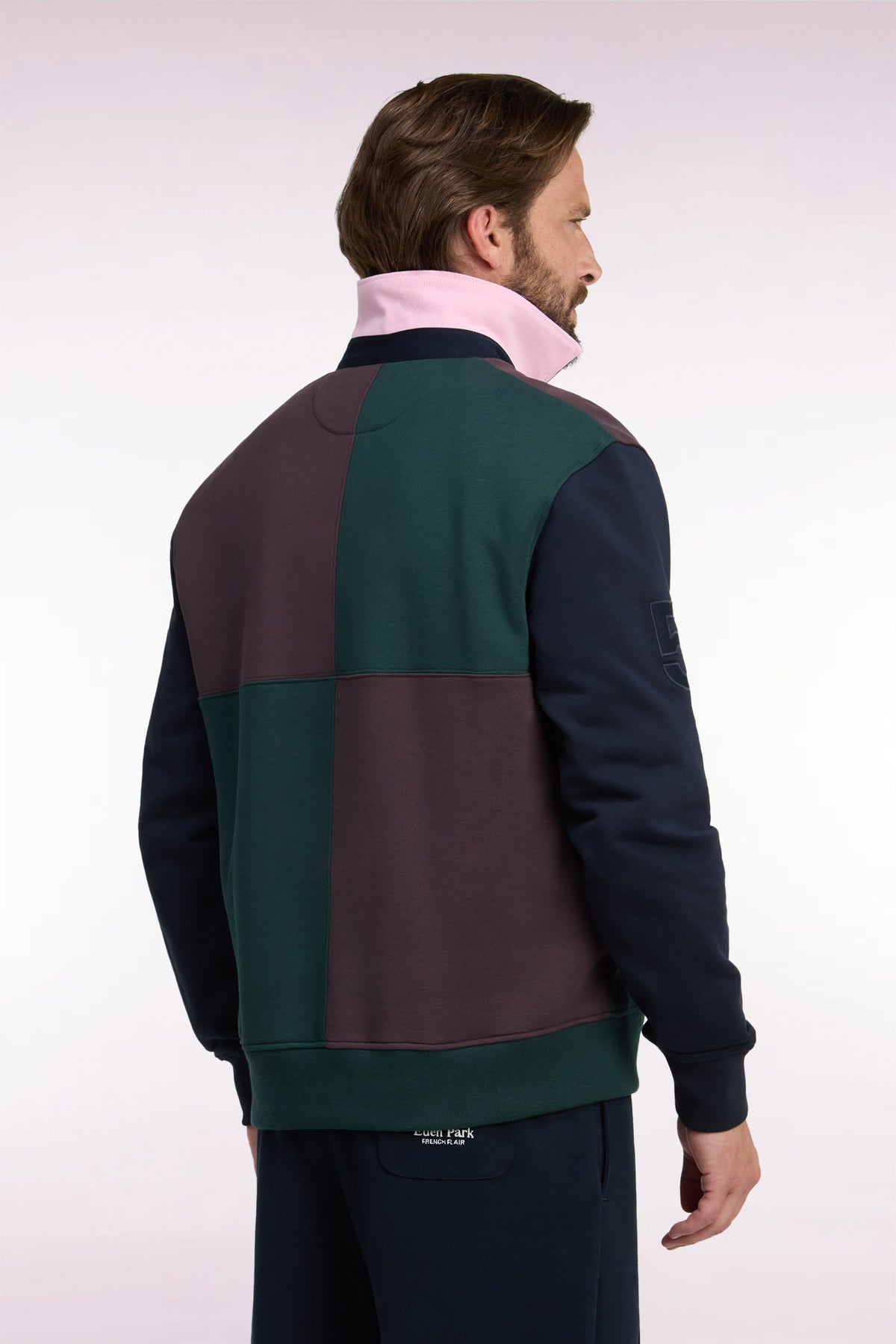 Straight cut ecru cotton shirt