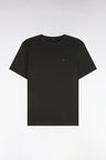 T-shirt manches courtes en coton kaki coupe droite