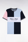 T-shirt manches courtes à découpes et broderie Eden Park coupe droite