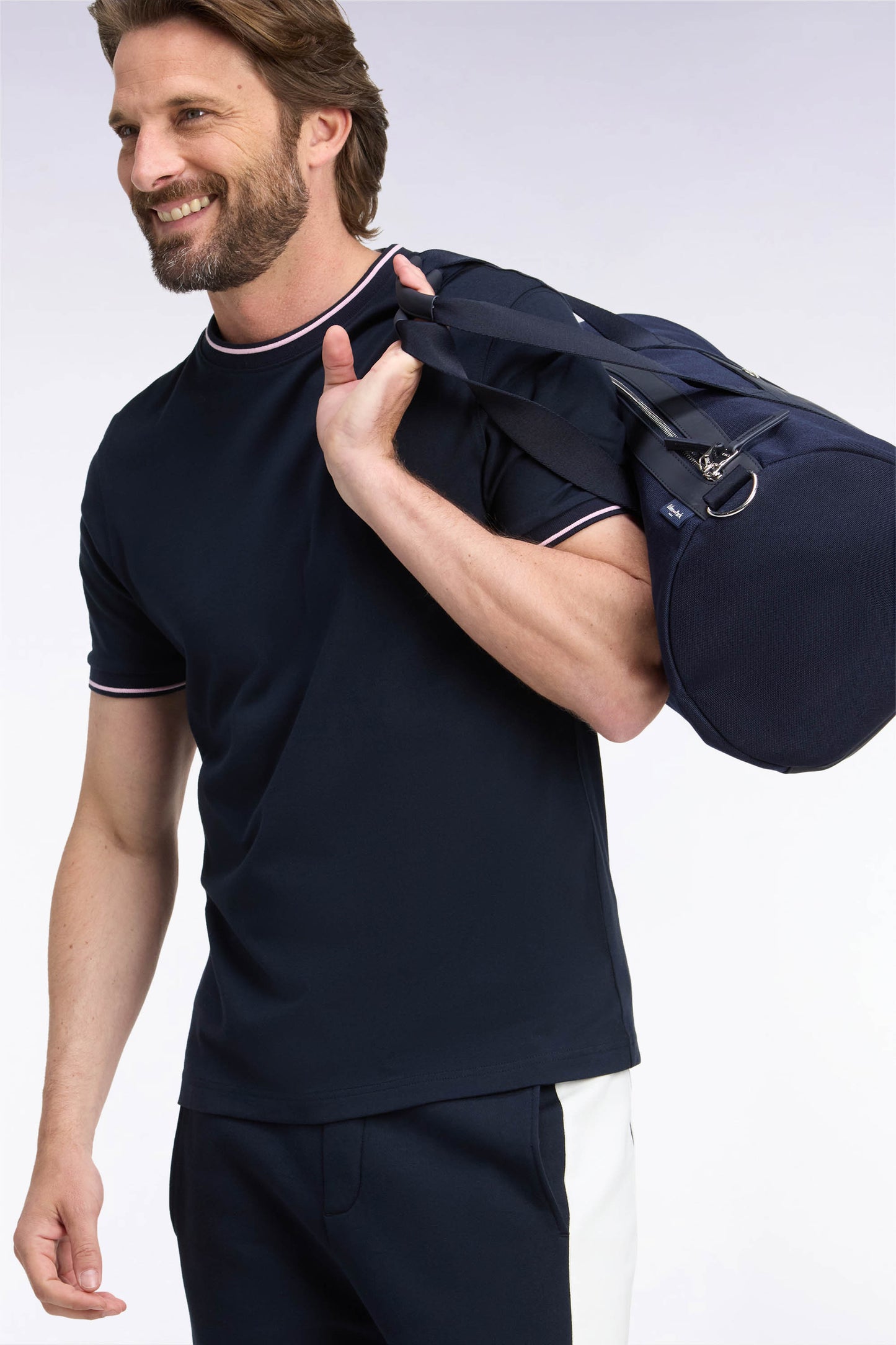 T-shirt manches courtes marine coupe droite