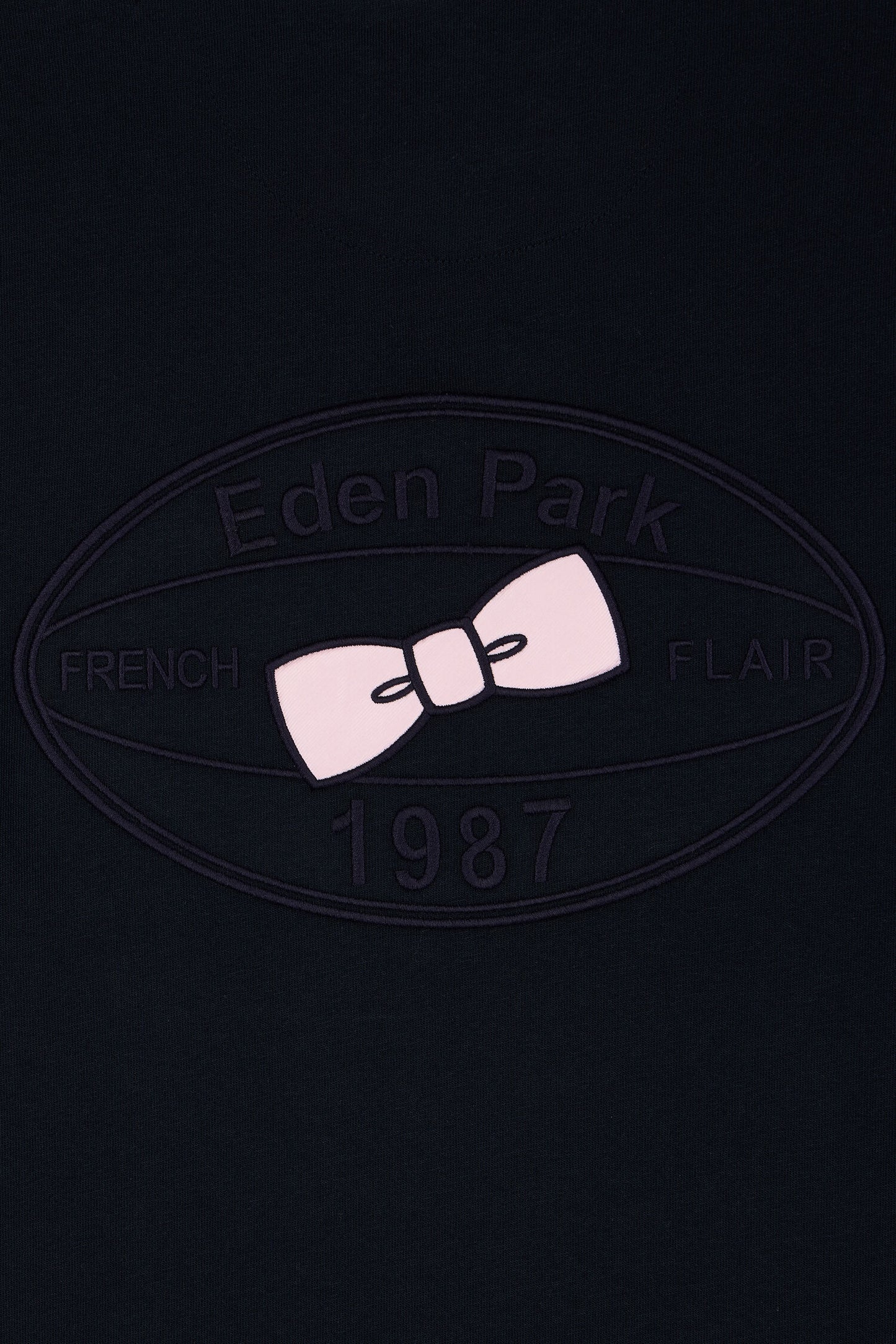 T-shirt manches courtes marine coupe droite