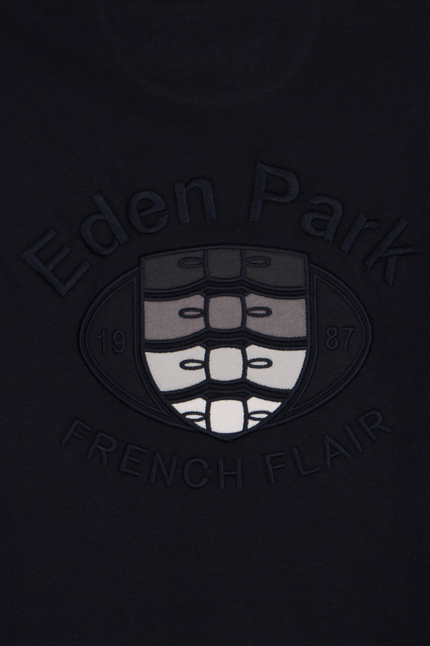 T-shirt à manches courtes bicolore gris coupe droite