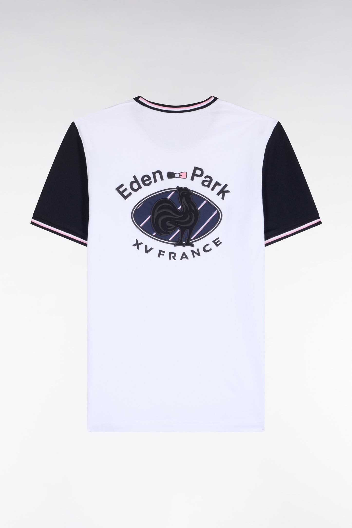 T-shirt manches courtes blanc XV de France coupe droite