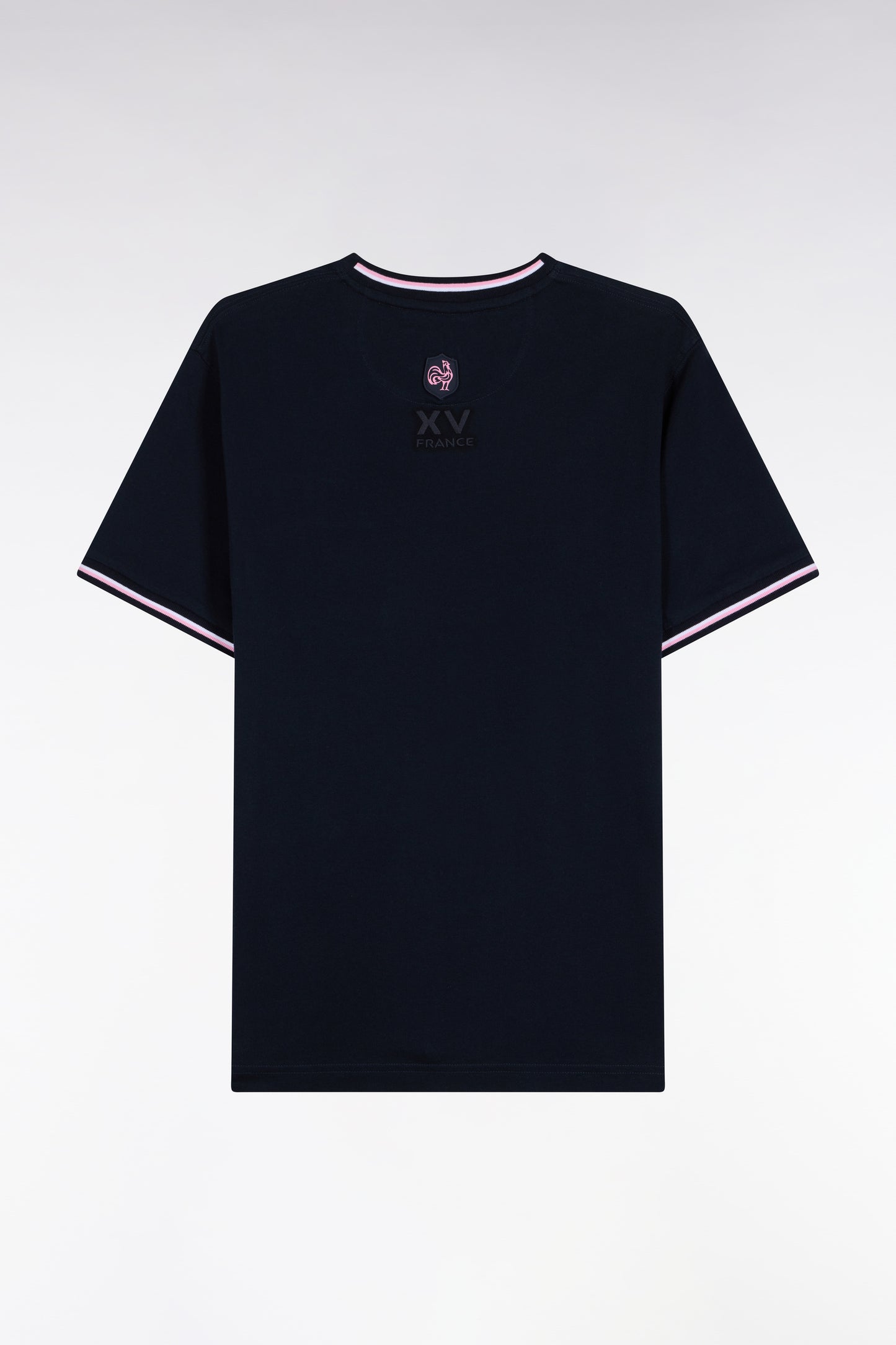 T-shirt manches courtes marine XV de France coupe droite