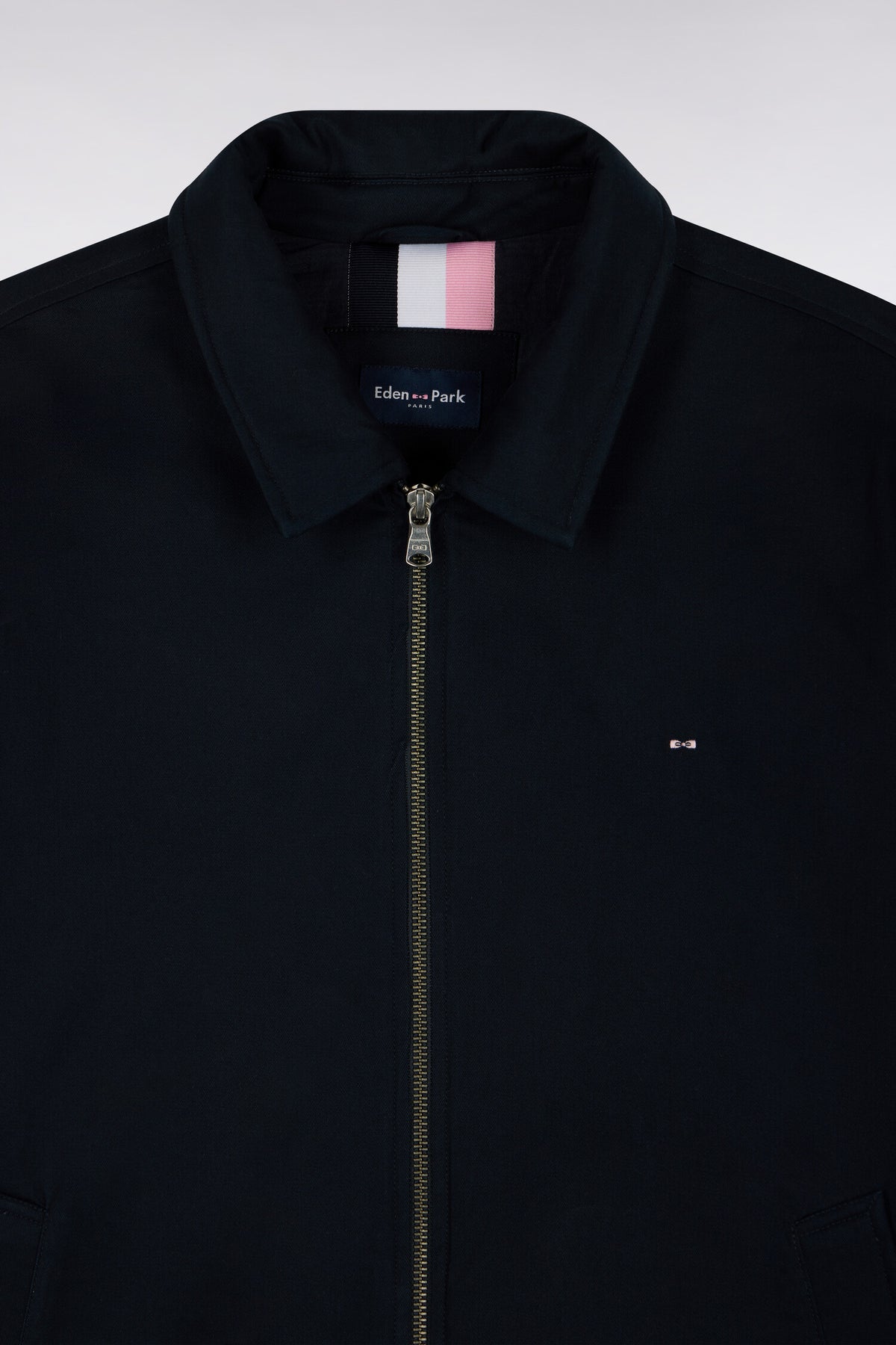 Blouson en coton stretch bleu marine