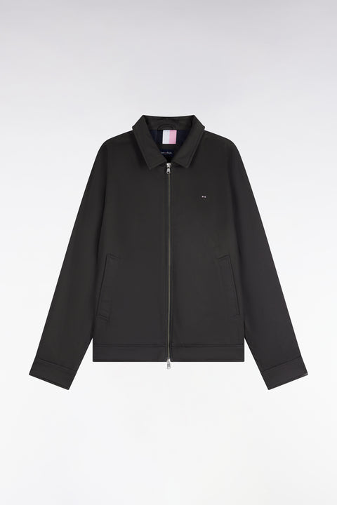 Blouson en coton stretch kaki coupe droite - Image 2