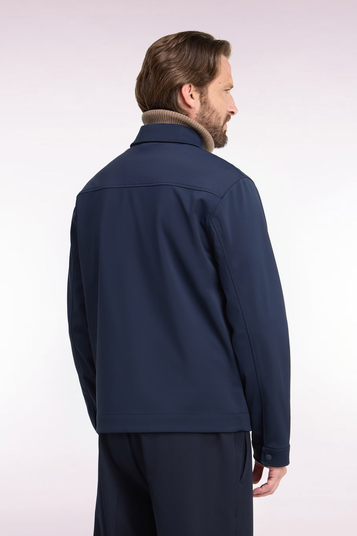 Blouson golf en nylon technique marine