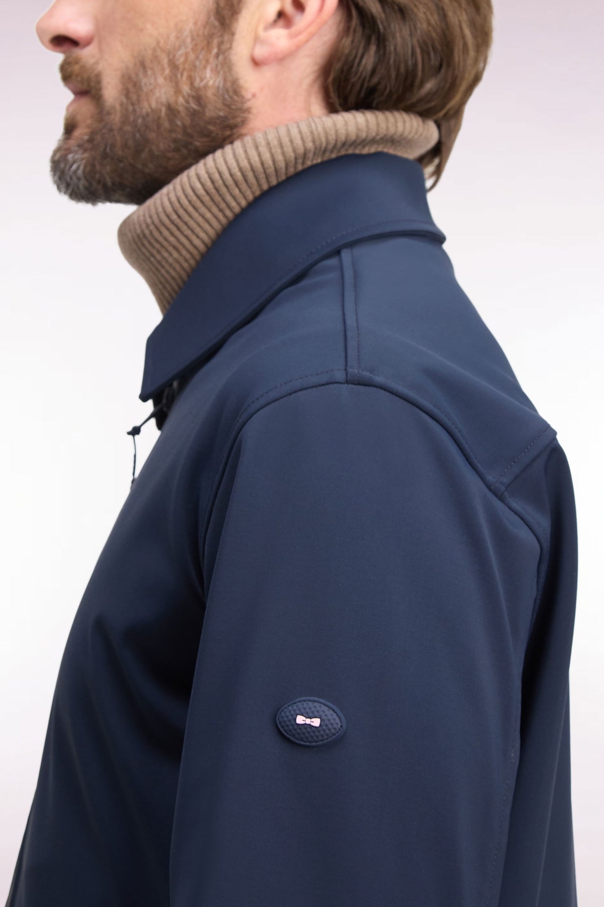 Blouson golf en nylon technique marine