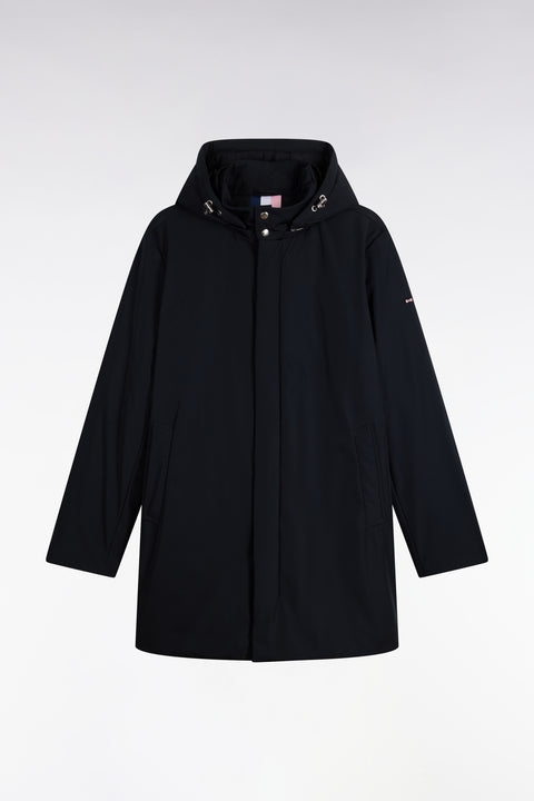 Parka noire à capuche amovible - Image 2