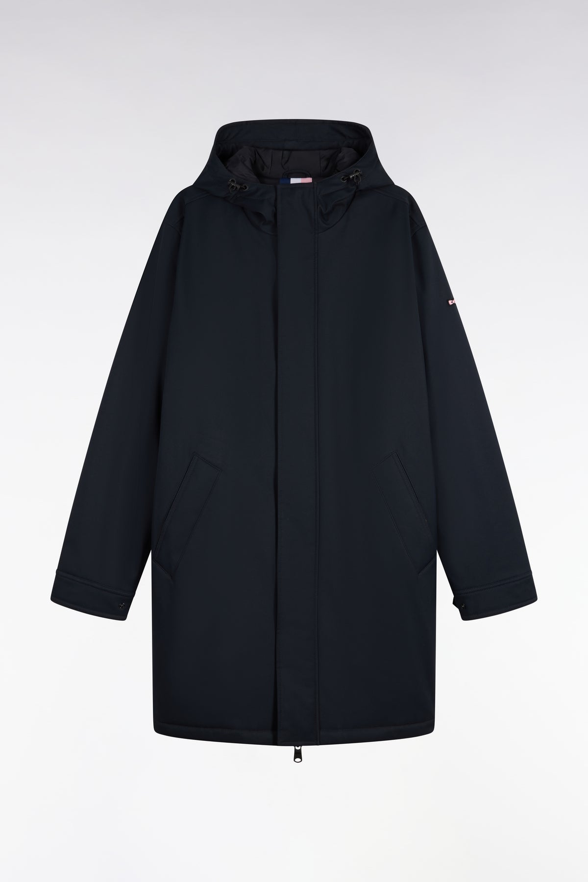 Long black parka