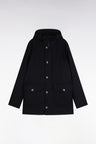 Parka boutonnée noire