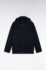 Safari style parka in navy nylon