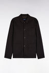 Surchemise en flanelle marron coupe droite